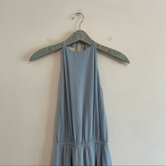 SMYM Heather Halter Maxi Dress Steel Blue - Picture 4 of 7